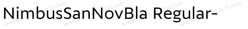 NimbusSanNovBla Regular字体转换